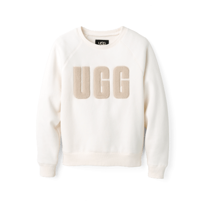 Women s Madeline Fuzzy Logo Crewneck Top